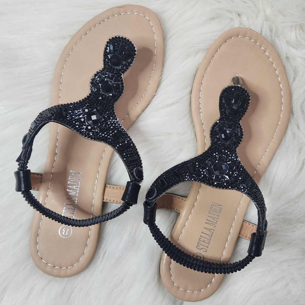 Women Black Sandal Size 8